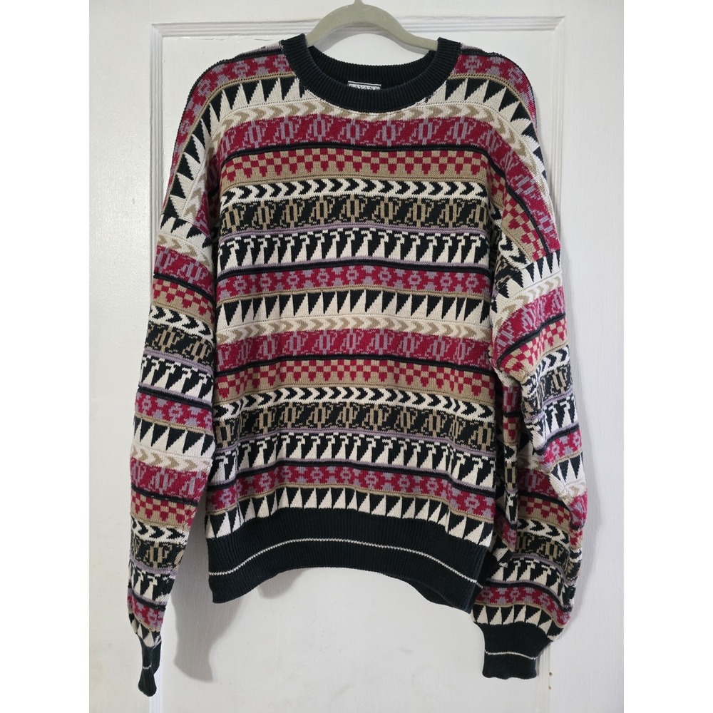 Vintage‎ Savane Made in USA 100% Cotton Crewneck Sweater Size Large